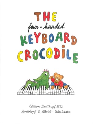 4 Handed Keyboard Crocodile. 4 Mains Partition Piano