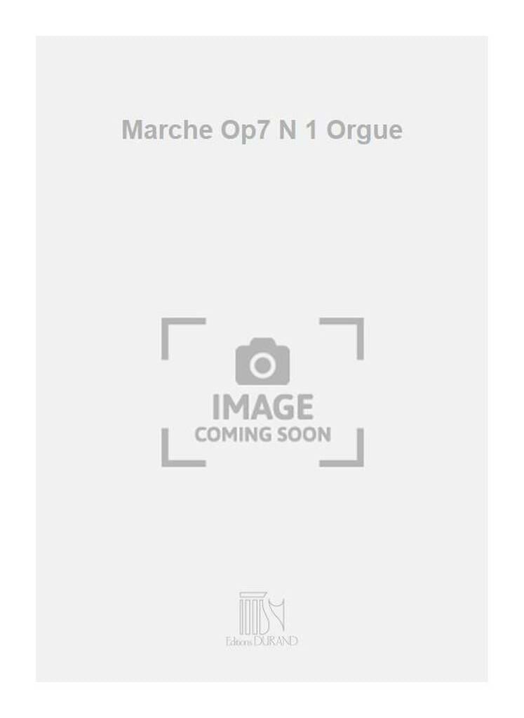 Marche Opus 7-1 Augustin Barié Partition Orgue