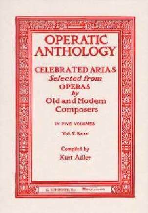 Operatic Anthology Volume 5 Basse Partition Recueils