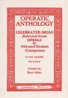 Operatic Anthology Volume 5 Basse Partition Recueils