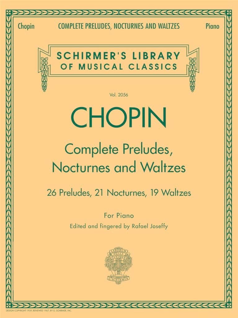 Complete Preludes, Nocturnes & Waltzes - CHOPIN - Partition - Piano