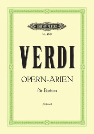 Opern Arien Baryton VERDI Partition Opéras