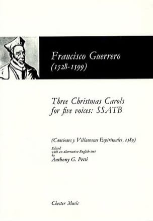 Three Christmas Carols For 5 Voices Francisco Guerrero Partition Chœur