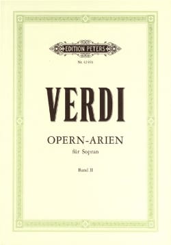 Opern Arien - Soprano Volume 2 VERDI Partition Opéras