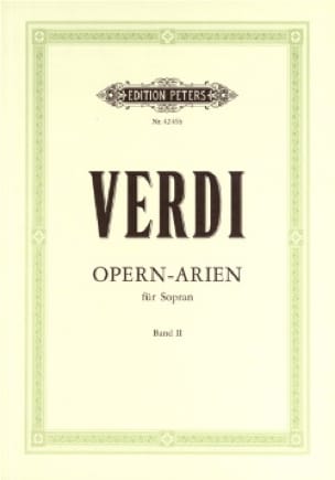 Opern Arien - Soprano Volume 2 VERDI Partition Opéras