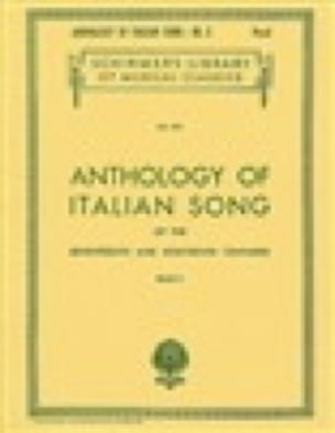 Anthology Of Italian Song Volume 2 Partition Mélodies