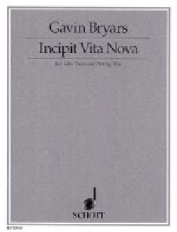 Incipit Vita Nova Gavin Bryars Partition Musique de chambre vocale