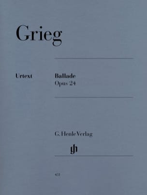 Ballade Opus 24 GRIEG Partition Piano