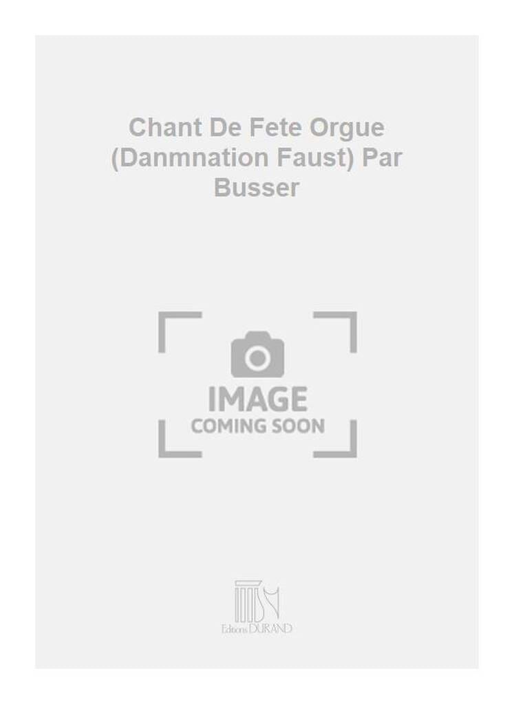 Chant de Fête de Pâques BERLIOZ Partition Orgue