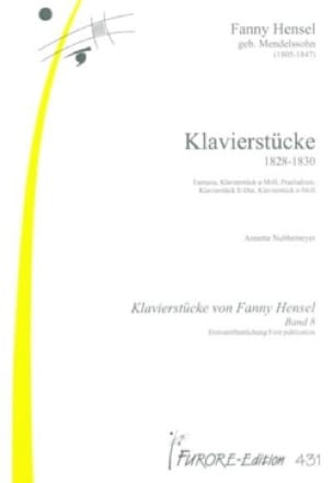 Klavierstucke 1828-1830 Fanny Hensel-Mendelssohn Partition Piano
