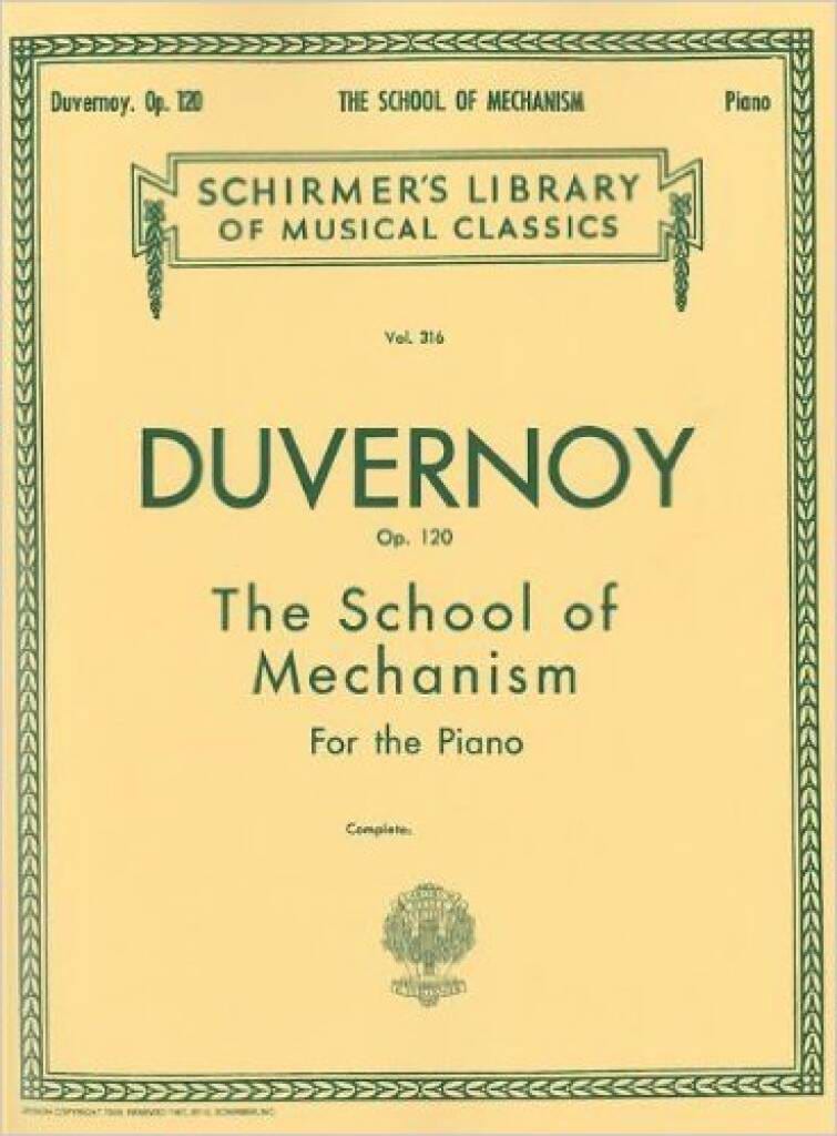 The School Of Mechanism Op. 120 Jean-Baptiste Duvernoy Partition Piano
