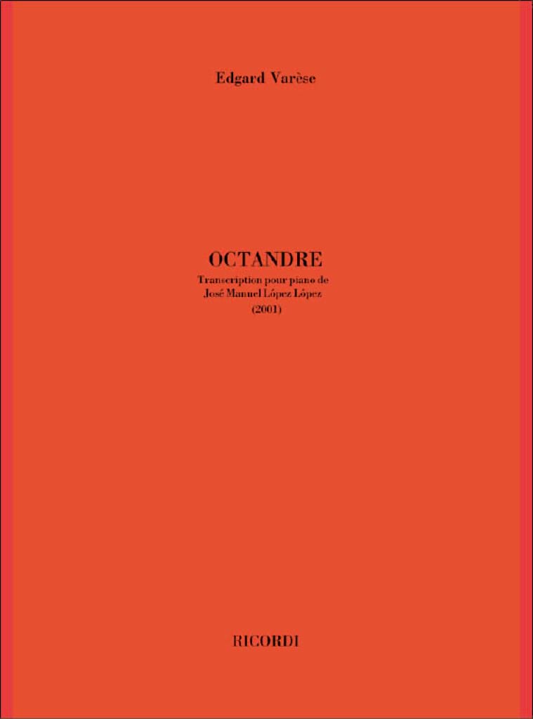 Octandre Edgard Varèse Partition