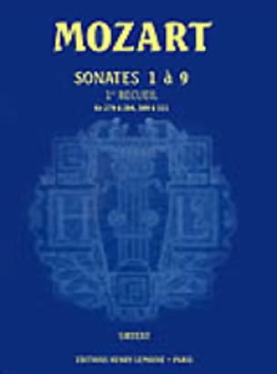 Sonates Volume 1. Edition Reliée MOZART Partition Piano