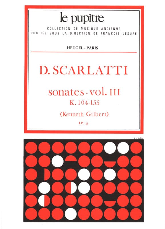 Oeuvres Complètes Volume 3. K104 A K155 SCARLATTI Partition Clavecin