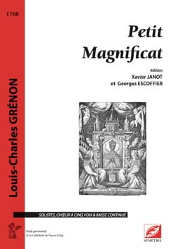 Petit magnificat Louis-Charles Grénon Partition Chœur
