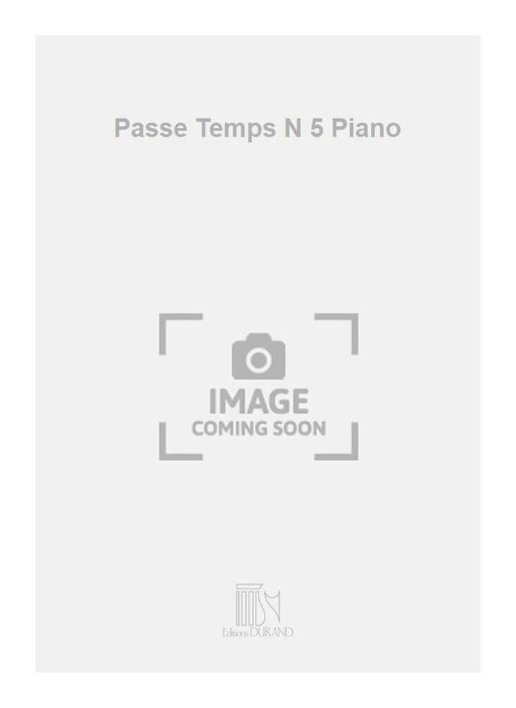 Passe Temps N°5 Op. 38-5 Claude Ballif Partition Piano