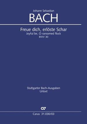 Cantate 30 Freue dich, erlöste Schar BACH Partition Chœur