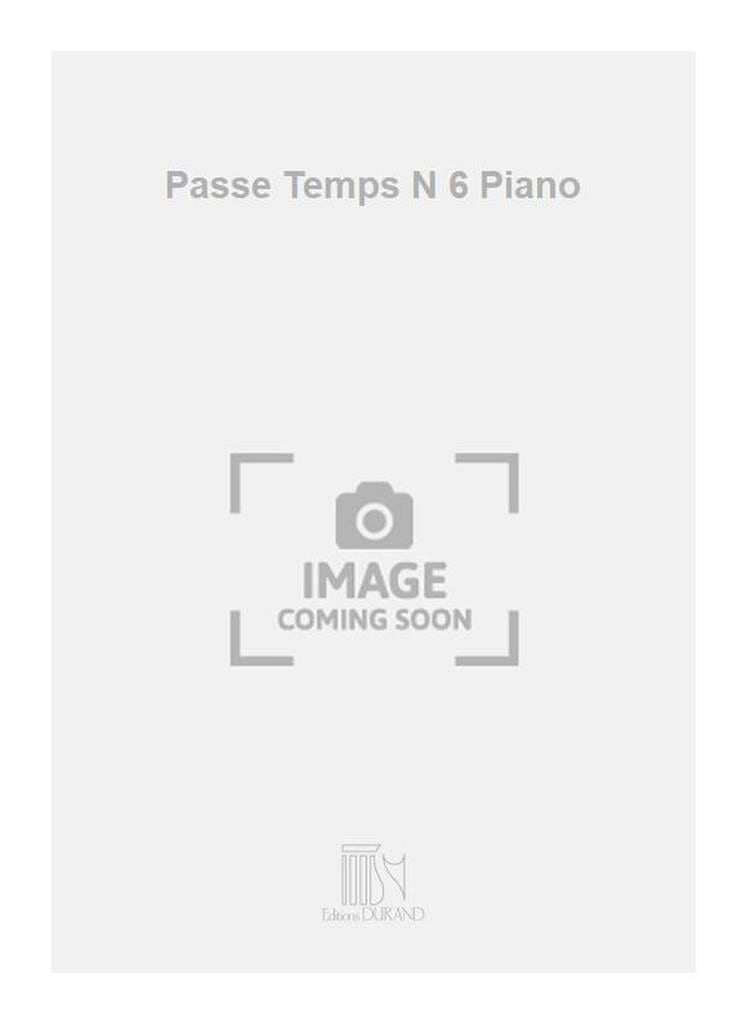 Passe Temps N°6 Op. 38-6 Claude Ballif Partition Piano
