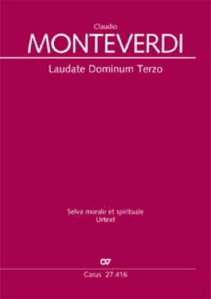 Laudate Dominum Terzo SV 274 MONTEVERDI Partition Chœur