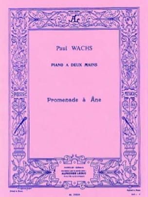 Promenade à Ane - Paul Wachs - Partition - Piano