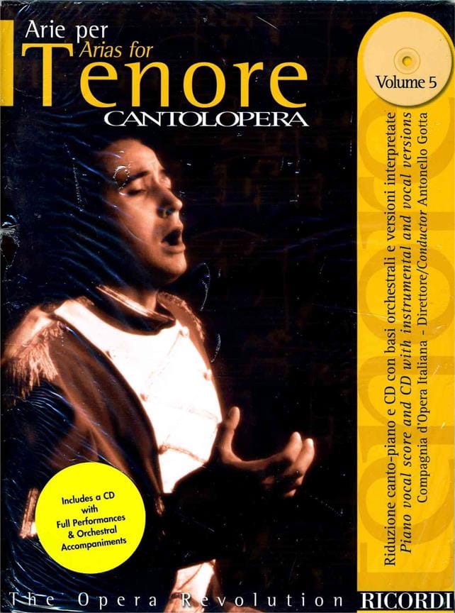 Arie Per Tenore Volume 5 Partition Opéras