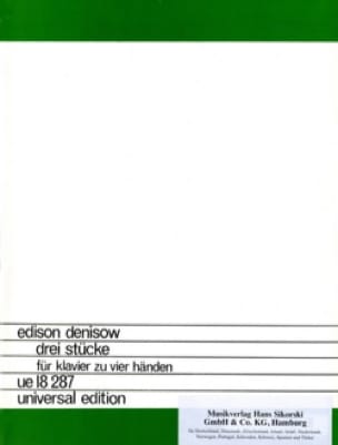 3 Pièces. 4 Mains Edison Denisov Partition Piano