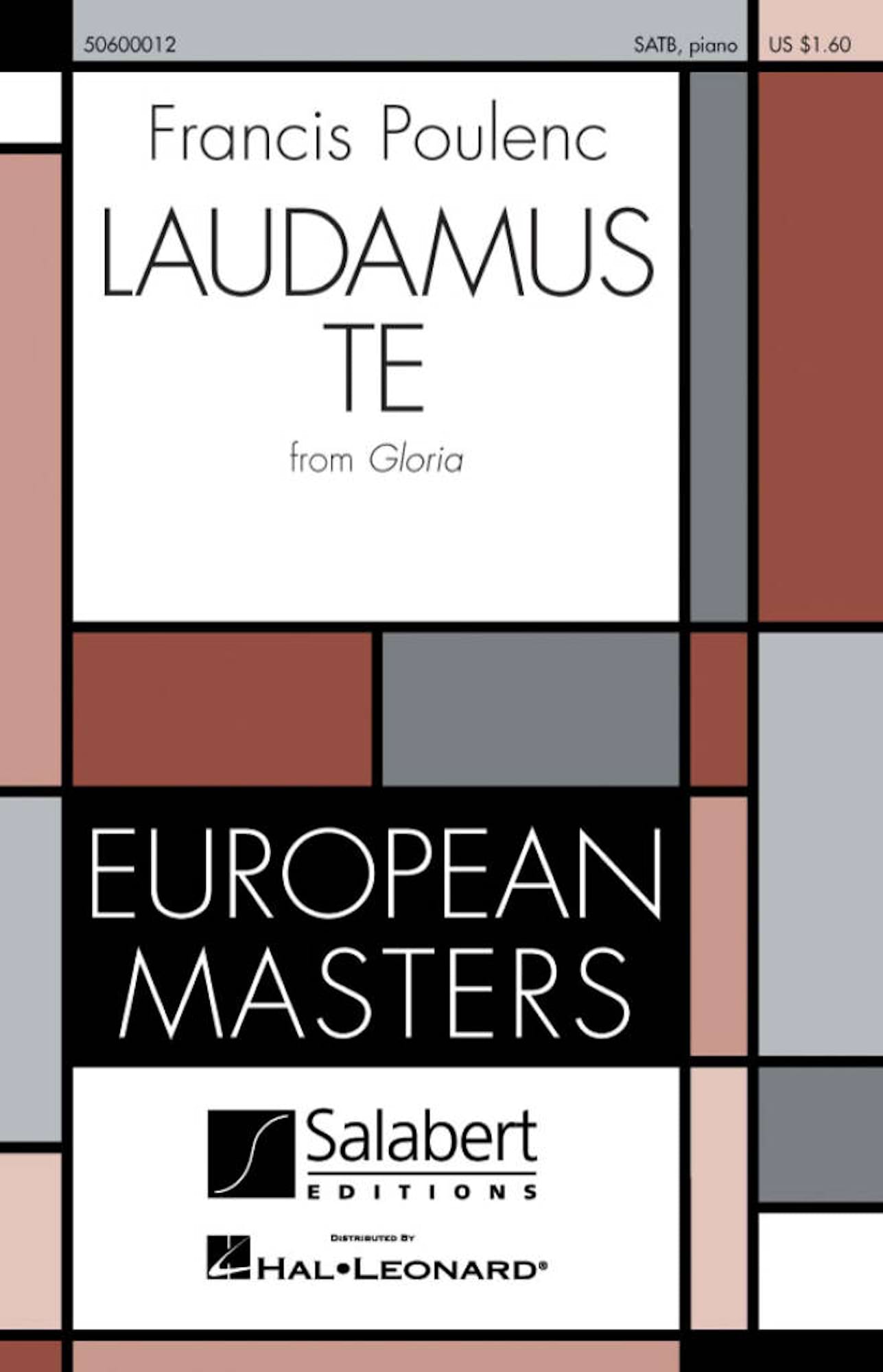 Laudamus Te (from Gloria) POULENC Partition