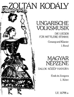 Ungarische Volksmusik Volume 1 KODALY Partition Mélodies