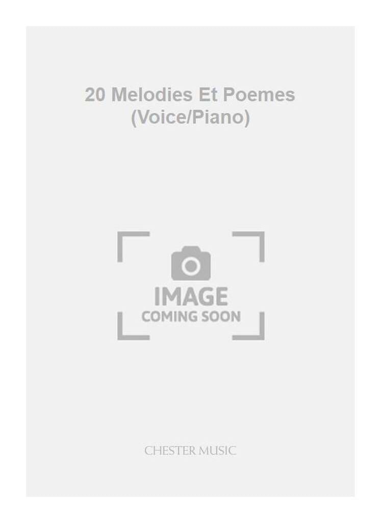 20 mélodies et poèmes Raymond Moulaert Partition Mélodies