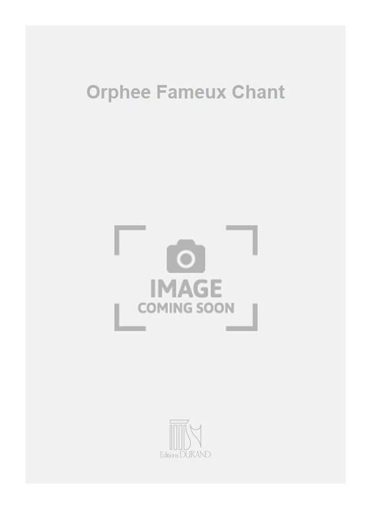OrphĂ©e Fameux Chantre Louis-Nicolas ClĂ©rambault Partition MĂ©lodies
