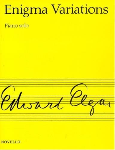 Enigma Variations Opus 36 ELGAR Partition Piano
