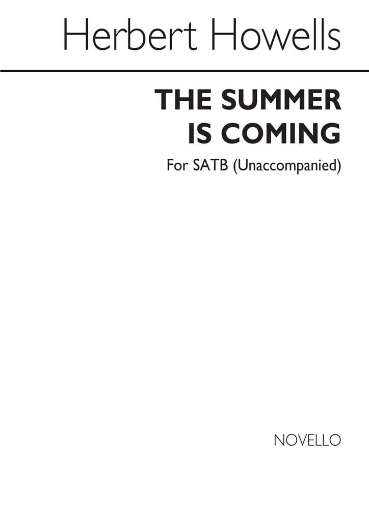 Summer Is Coming - Howells Herbert - Partition - Chœur
