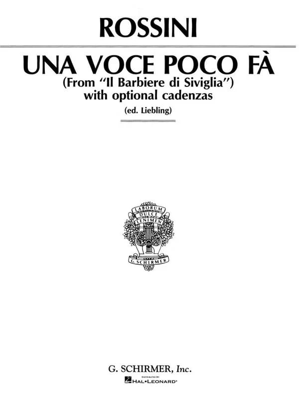 Una voce poco fa (from Il barbiere di Siviglia) - ROSSINI - Partition