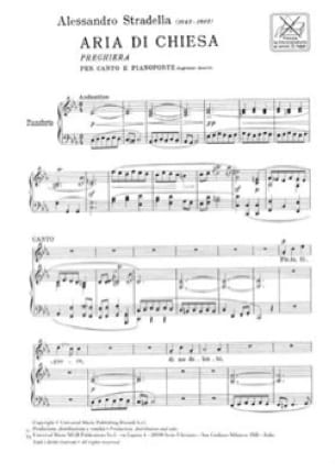 Aria Di Chiesa. Soprano Ou Ténor - Alessandro Stradella - Partition