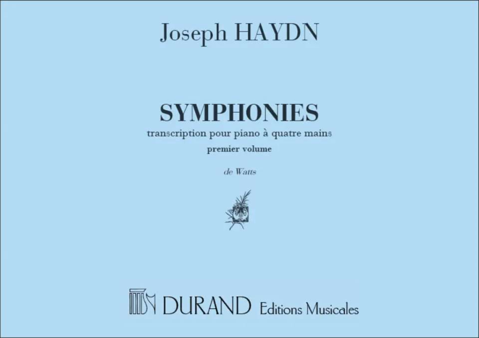 Symphonies Volume 1. 4 Mains HAYDN Partition Piano