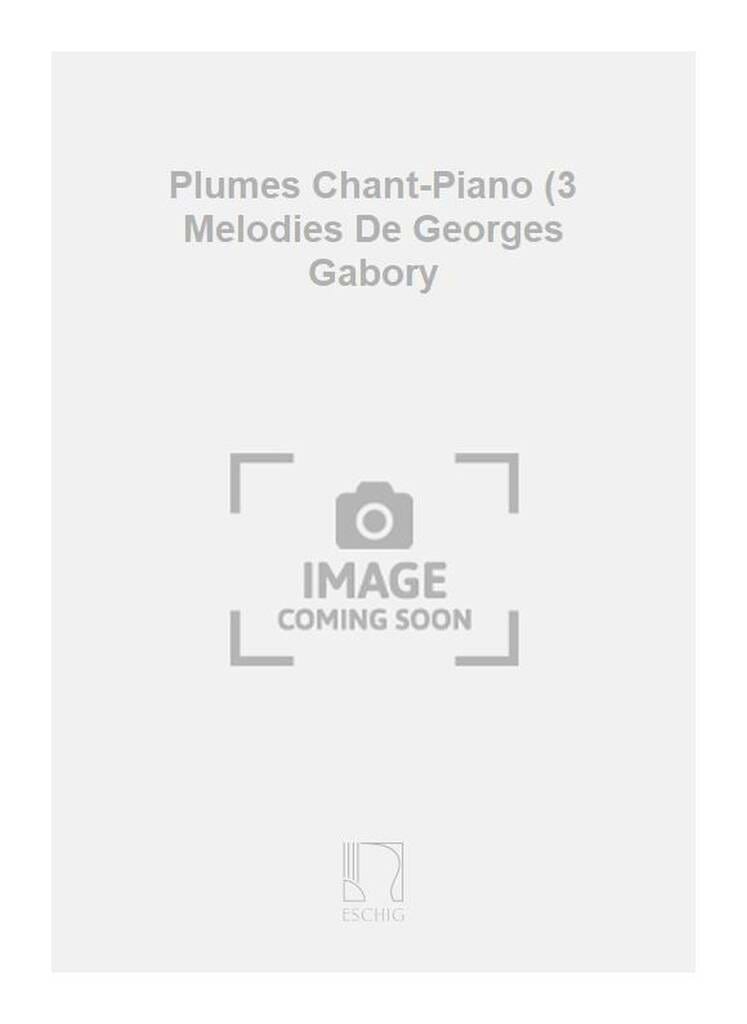Plumes Henri Sauguet Partition Mélodies