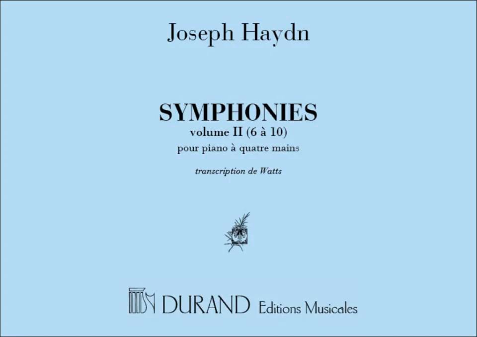 Symphonies Volume 2. 4 Mains HAYDN Partition Piano