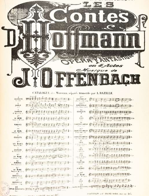 Elle a fui, la Tourterelle. Mezzo. Contes d'Hoffmann - OFFENBACH