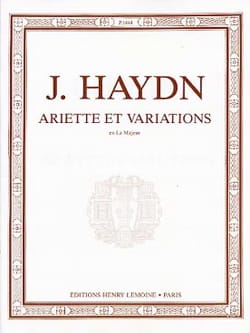 Ariette et Variations En la Majeur HAYDN Partition Piano