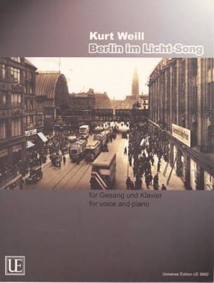 Berlin Im Licht-Song WEILL Partition Mélodies
