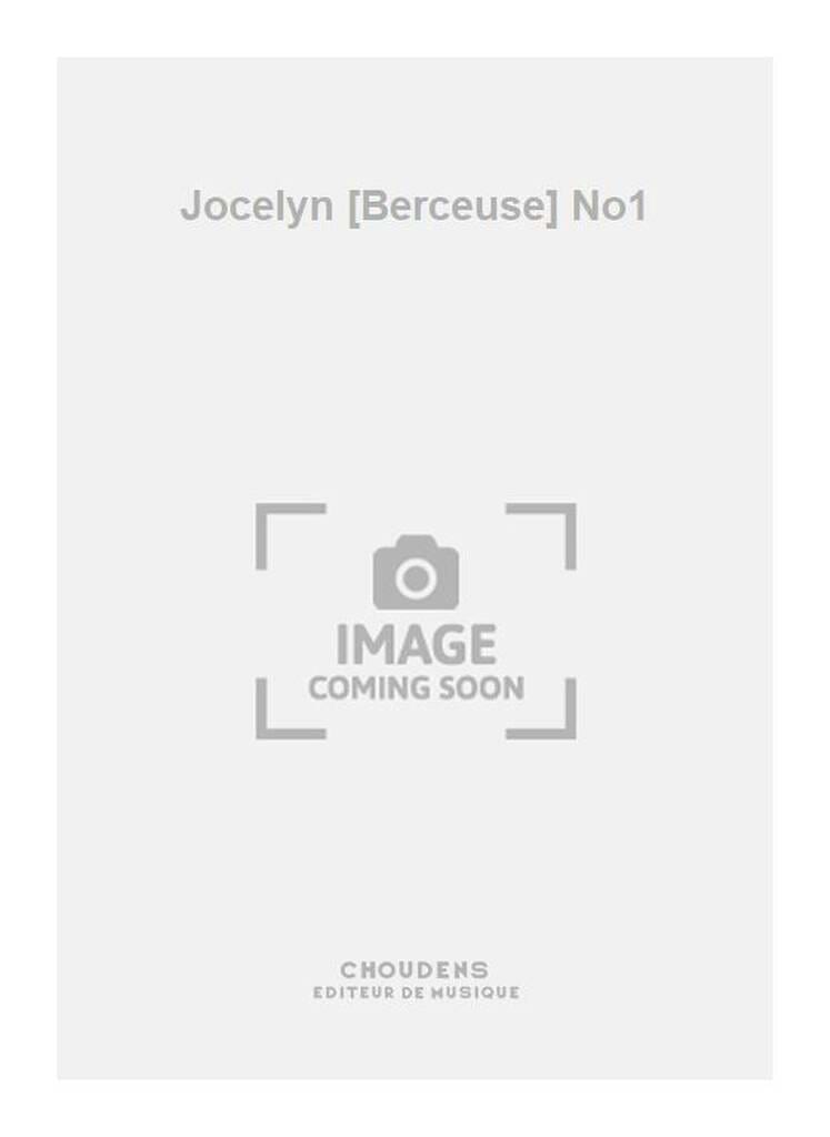 Berceuse de Jocelyn N°1. Mezzo Benjamin Godard Partition Opéras