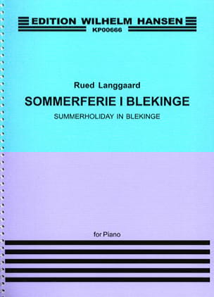 Sommerferie I blekinge BVN 123 Rued Langgaard Partition Piano