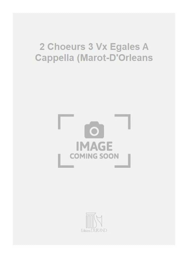 2 Choeurs Guy Ropartz Partition Chœur