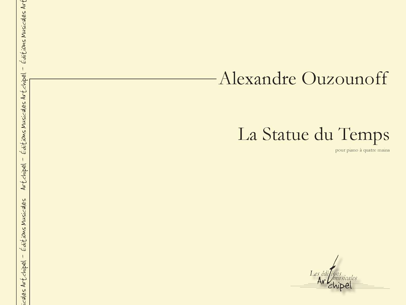 La statue du temps Alexandre Ouzounoff Partition Piano