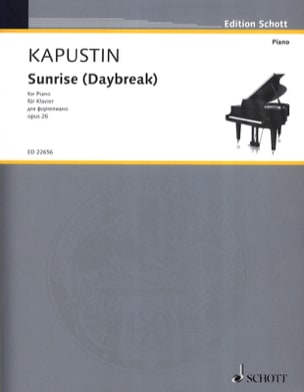 Parcourir les pages de Sunrise Daybreak - Nikolai Kapustin - Partition - Piano