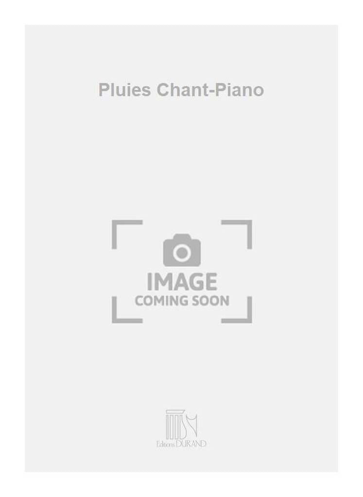 Pluies op. 49 Pierre Vellones Partition Mélodies