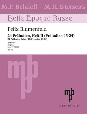 24 Préludes op. 17. Vol. 2 Felix Blumenfeld Partition Piano