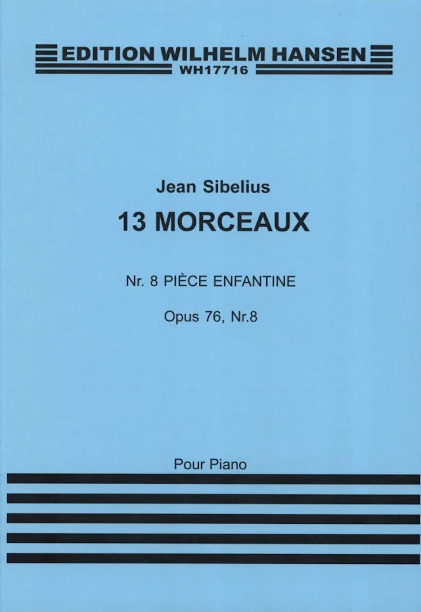 Pièce Enfantine Op. 76-8 SIBELIUS Partition Piano