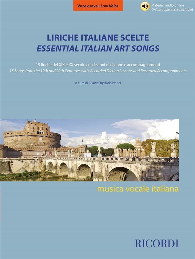 Liriche Italiane Scelte - Voix Grave Partition Mélodies