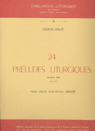 24 Préludes Liturgiques Volume 2 Gaston Litaize Partition Orgue